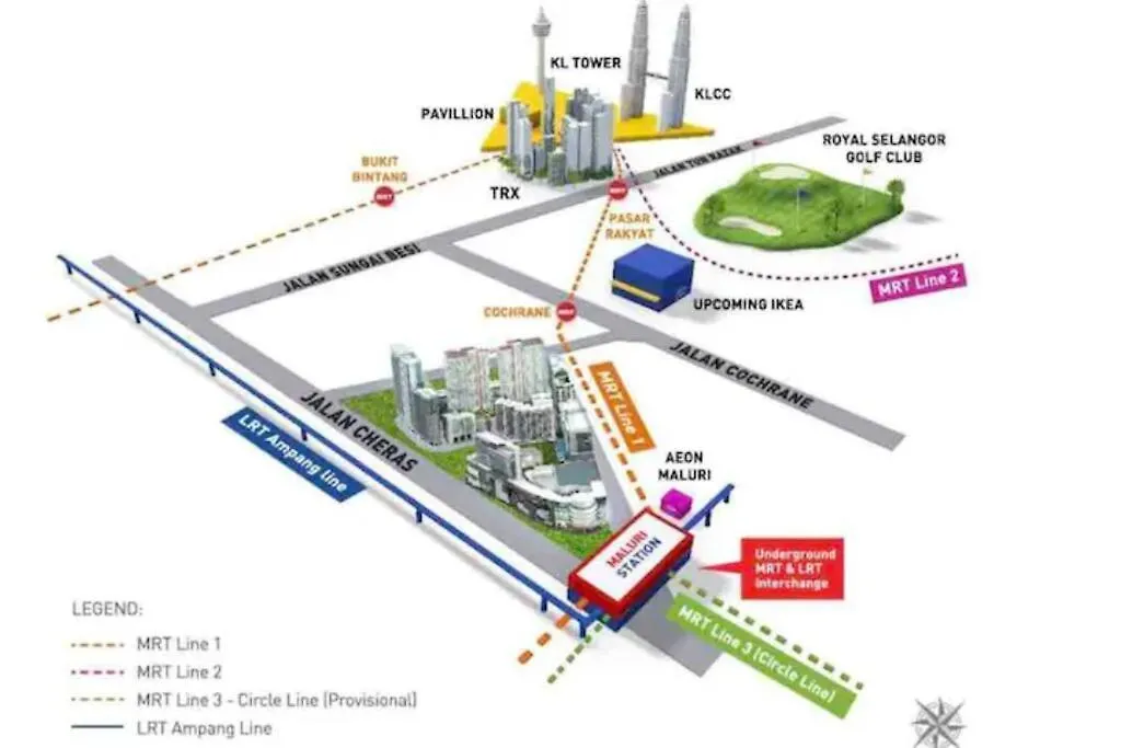 Sunway Velocity Mall Vr3616-2Br 8Pax Mrt Lrt Apartment Kuala Lumpur